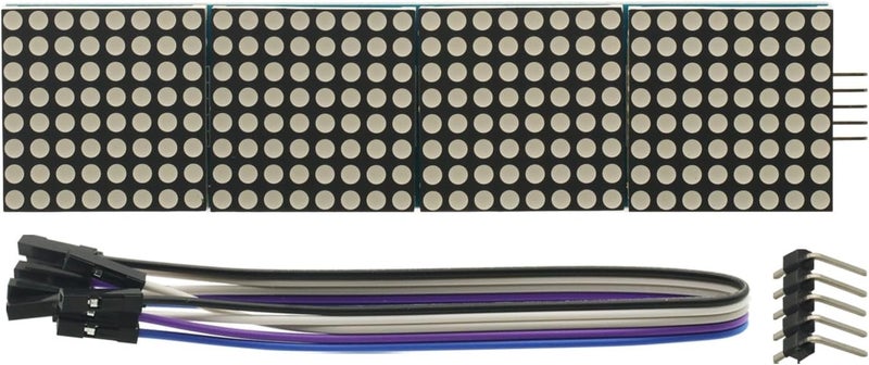GODIYMODULES MAX7219 Led Matrix Panel Dot Matrix Module 32x8 4 in 1 LED Display Modules Drive with 5Pin Wires for Arduino Raspberry Pi - Image 4